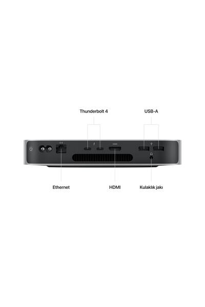 Apple Mac mini: Apple M2 8GB 512GB SSD Masaüstü Bilgisayar (Apple Türkiye Garantili) MMFK3TU/A