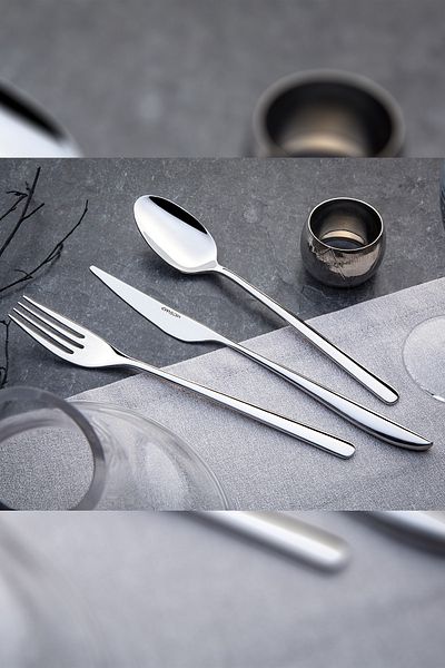 Emsan Elegance Bello 84 Piece Fork Spoon Knife Set for 12 Persons Luxury Boxed
