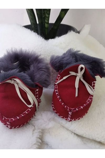 My Happy Kitchen Lambskin Baby Booties