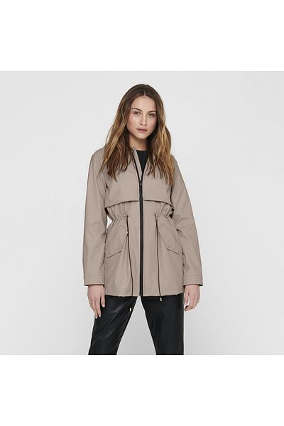 ONLY Γυναικείο Casual Jacket Onlrace Raincoat Grey 15161241 -φτερό-γκρι