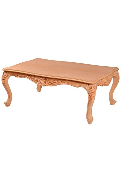 ROYS AHŞAP 8137 Masif Ham Kupa Oymalı Orta Sehpa