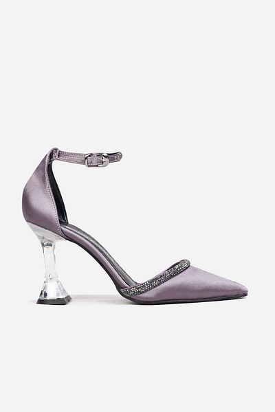 Adım Adım Women's Goblet Heeled Stone Evening Dress Shoes