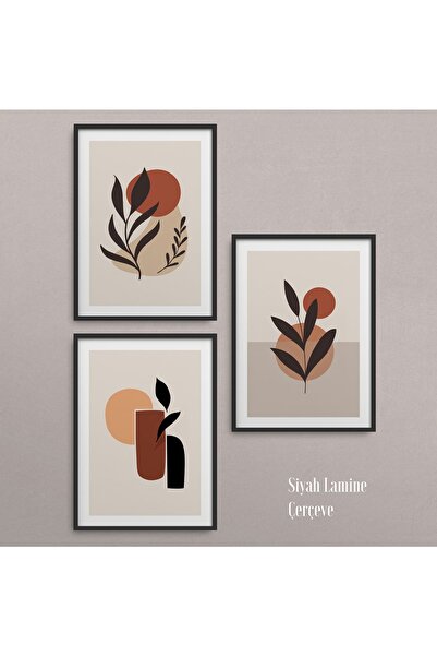 HOMEPACK Crni laminirani okvir set od 3 dela za slike Hpn048