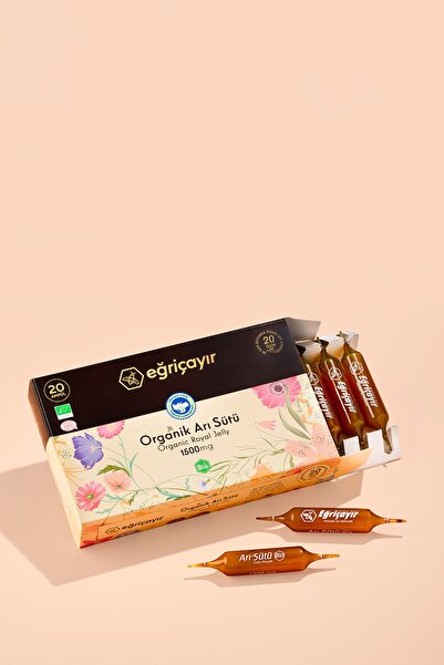 Eğriçayır Organik Arı Sütü Ampül 1500g-300 Ml (15 Ml*20 Adet Tüp )