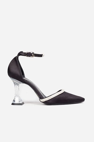 Adım Adım Women's Goblet Heeled Stone Evening Dress Shoes