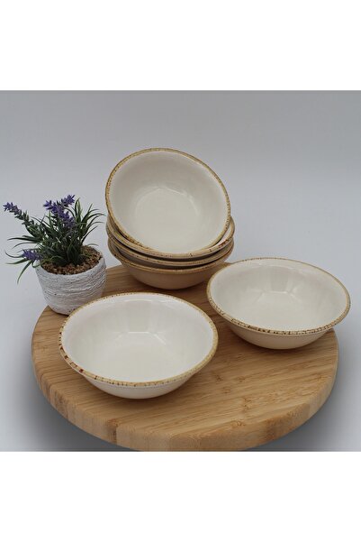Arna Porselen Std Arna 14 cm Soup Bowl - 6 Pieces Cappuccino Classic