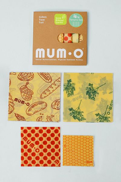 MUMO Dating Set - Vegetable Waxed Food Storage Fabric - Vegan Content