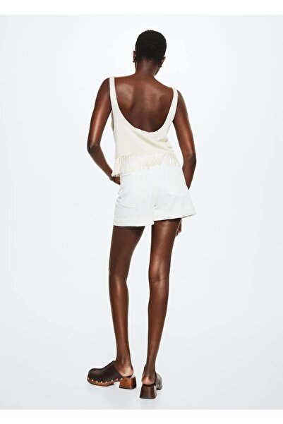 MANGO Woman Mom-fit Denim Şort