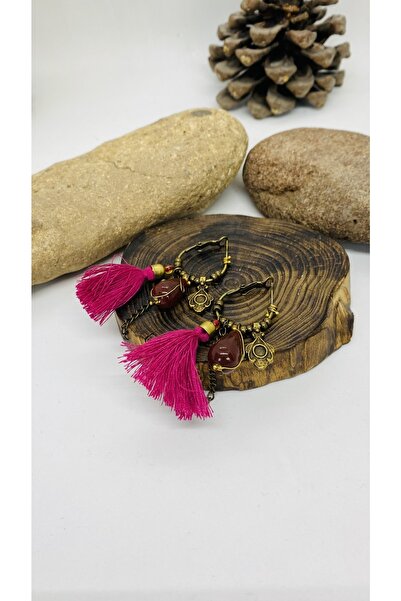 Porsuk Alternatif اليدوية الزجاج الخرز الأرز أقراط المرأة