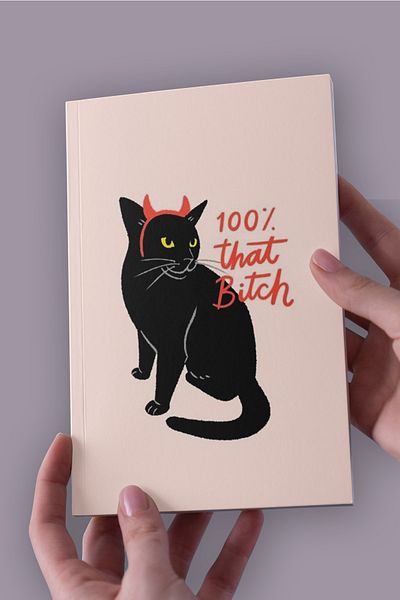 Namgo دفتر ملاحظات A5 100% That Btch Cat (50 ورقة)