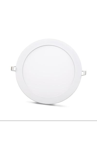 ACK 20 W Led Panel - Sarı Işık (4000k) - Beyaz Kasa - Yuvarlak - Sıva Altı - Ap01-02010