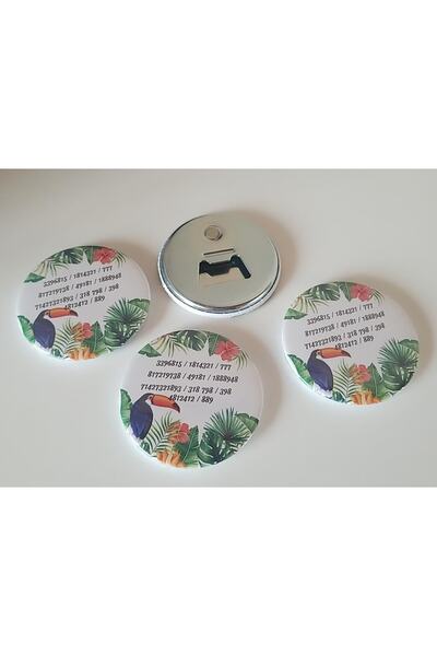 Anatolia Tukan Kuşu Sembolü Şifa Sayıları Magnet & Açacak