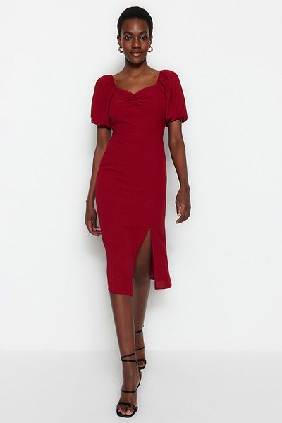 Trendyol Collection Kleid - Bordeaux - A-Linie