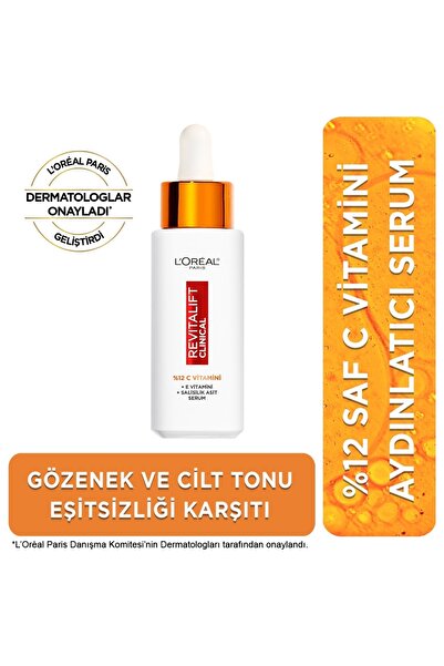 L'Oreal Paris Revitalift Clinical %12 Saf C Vitamini Aydınlatıcı Serum 30ml