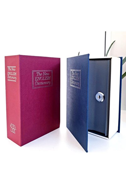 hediyeofisi Kitap Sözlük Görünümlü 18cm Kasa Kitap Para Gizli Güvenli Kilitli...