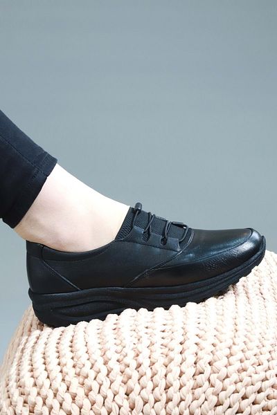 Konfores 1523-415955 Pantofi de sezon din piele naturală cu talpă anatomică