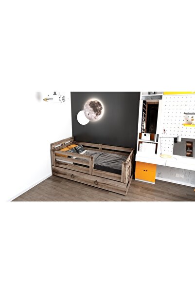 Ninnimo Newmod Icon 90x190 Yatak Uyumlu Yavrulu Çırağan Karyola- Q4004-3