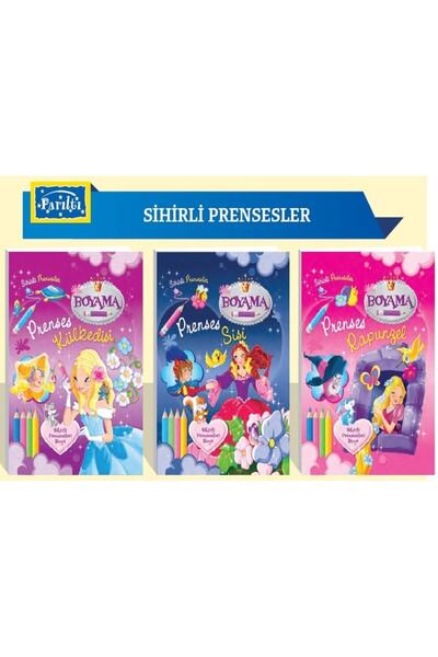Parıltı Yayıncılık مجموعة كتب الرسم الأميرات السحرية 3