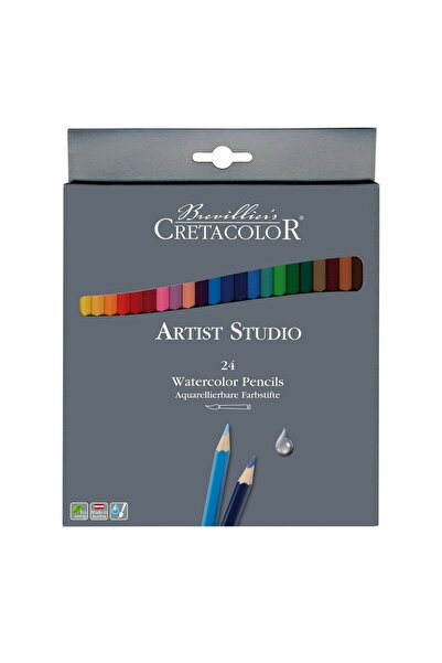 CretaColor مجموعة من 24 قلم ألوان مائية من Artist Studio 283 24