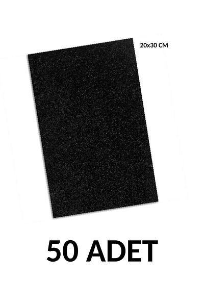 Ticon 50 Pieces A4 Glitter Eva 20x30cm Black