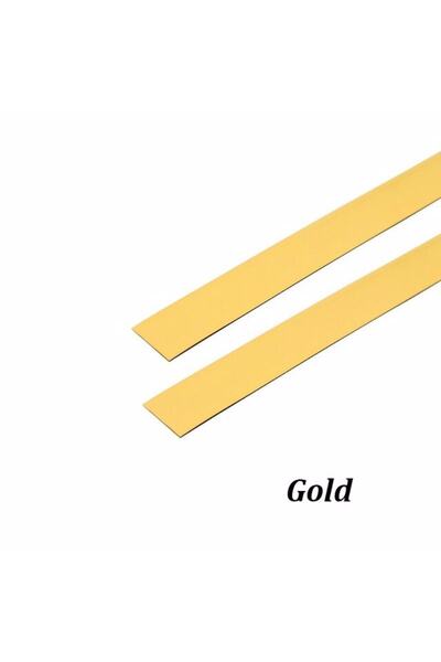 BRDDIZAYN Duvar Ve Dekorasyon Çıtası Kendinden Yapışkanlı 3 Cm Gold (1 Rulo 15 mt)