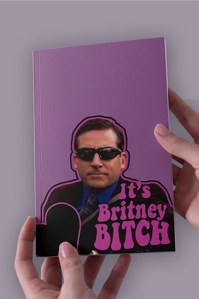 Yushi Club دفتر ملاحظات مقاس A5 The Office It's Britney Btch (50 صفحة)