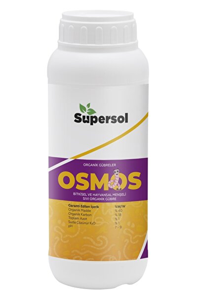 SUPERSOL Biyoteknoloji Osmos 1 L Bitkisel Ve Hayvansal Menşeli Sıvı Organik G...