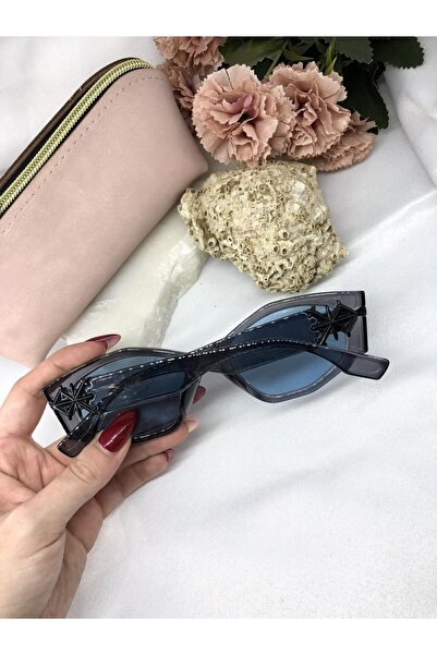 Di Caprio Vado Cat Eye Vintage Blue Women's Sunglasses