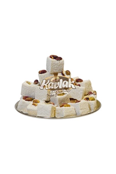 KAVLAK KURUYEMİŞ Hindistan Cevizli Antep Fıstıklı Lokum 500gr