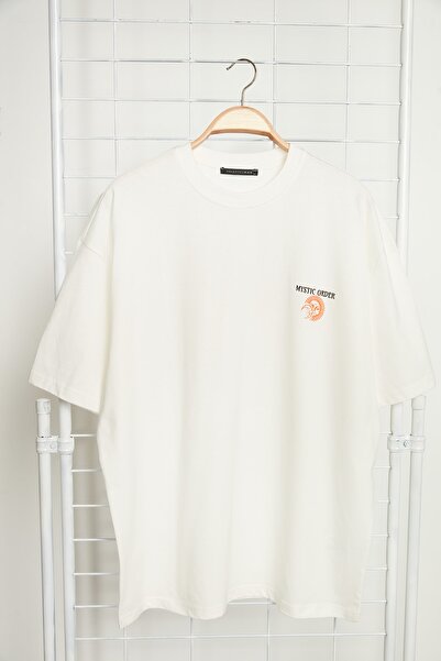 Trendyol Collection T-Shirt - Ecru - Oversize