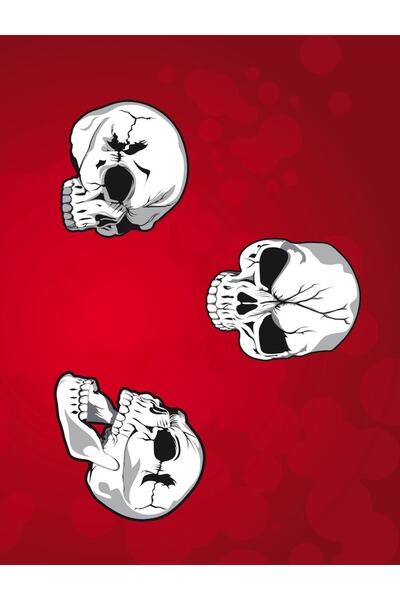 Buffalo Bandană unisex pentru gât pentru exterior Mean Skuls Biker