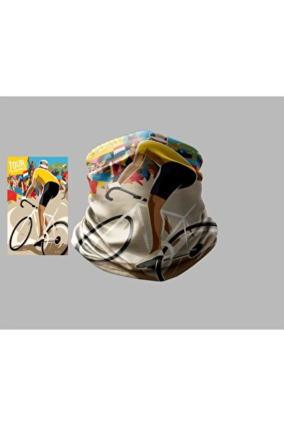 BablX Bisiklet Tasarımlı Motorcu Çok Amaçlı Outdoor Boyunluk Unisex Bandana