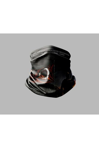 Buffalo Bandană unisex pentru gât pentru exterior, motociclist militar turcesc