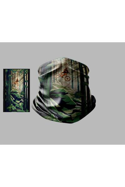 Buffalo Bicycle Designed Biker Multi-Purpose Outdoor Neck Collar Unisex Bandana