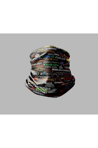 Buffalo Mixed Multi-Pattern Design Biker Multi-Purpose Outdoor Neck Collar Unisex Bandana