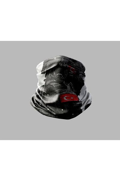 Buffalo Bandană unisex pentru gât pentru exterior, motociclist militar turcesc