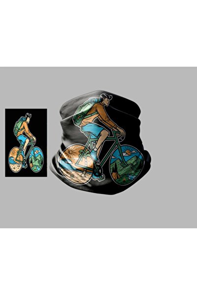 Buffalo Bicycle Designed Biker Multi-Purpose Outdoor Neck Collar Unisex Bandana