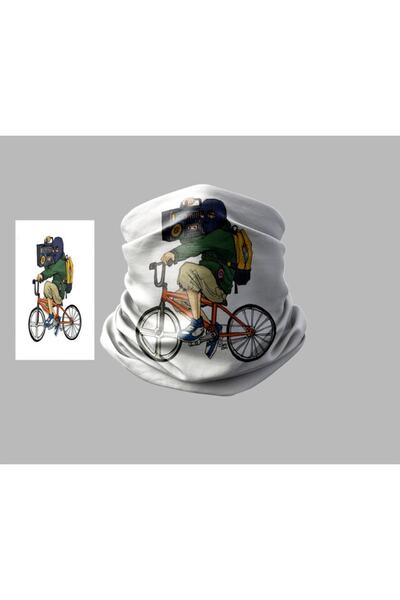 Buffalo Bicycle Designed Biker Multi-Purpose Outdoor Neck Collar Unisex Bandana