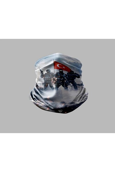 Buffalo Bandană unisex pentru gât pentru exterior, motociclist militar turcesc