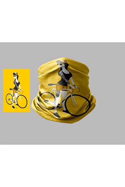 Buffalo Bicycle Designed Biker Multi-Purpose Outdoor Neck Collar Unisex Bandana