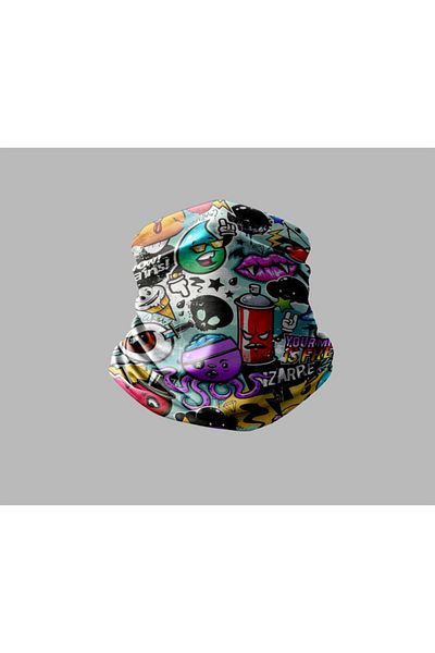 Buffalo Mixed Multi-Pattern Design Biker Multi-Purpose Outdoor Neck Collar Unisex Bandana
