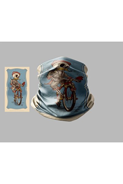 Buffalo Bicycle Designed Biker Multi-Purpose Outdoor Neck Collar Unisex Bandana