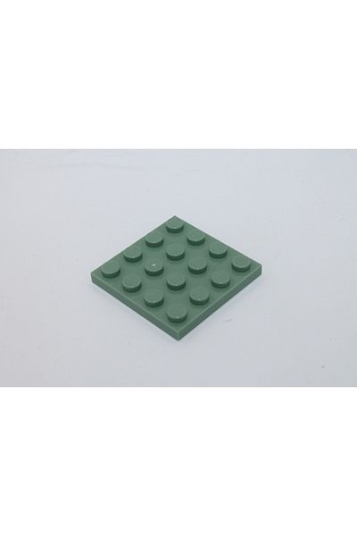 LEGO Original Moc Custom Accessory 4X4 Square Flat Brick Sand Green 2 Pieces