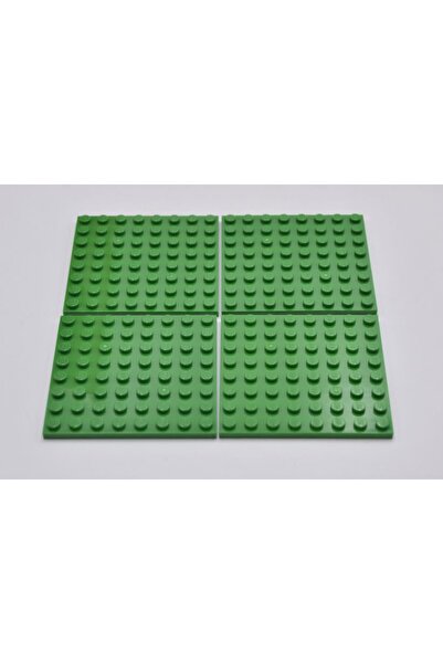 LEGO Orjinal Moc Custom Aksesuar Creator Plate 8 X 8 Düz Tuğla Açık Yeşil 2 A...