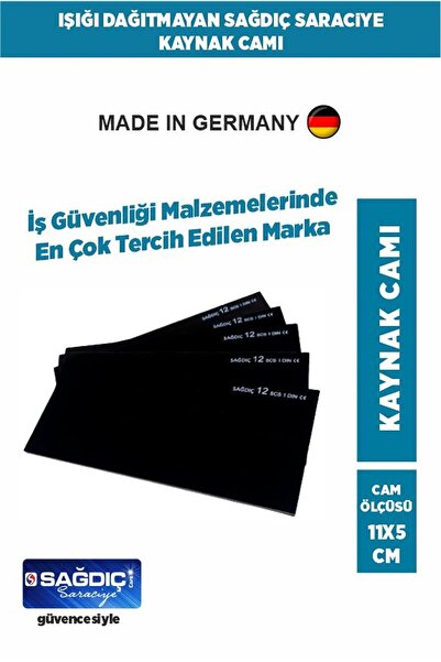 Sağdıç Saraciye Athermal Muadili Kaynak Camı -10 Adet 12 Numara