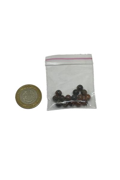 eHediyecim Αχάτης - Iran Sphere Cut Natural Stone - 6 Mm - 30 Τεμάχια