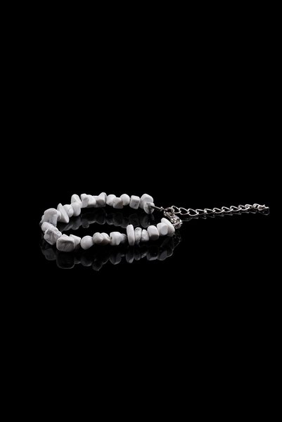 Taşmeran Howlite Broken Natural Stone Bracelet-necklace Set Tky0270