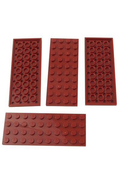 LEGO Original Moc Custom Accessory Creator Plate 4 X 10 Flat Brick Claret Red 2 Pieces Will Be Sent