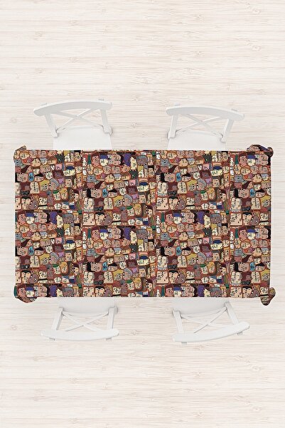 Anason İşleri One of Our Heads, Rectangular Tablecloth (140x215)