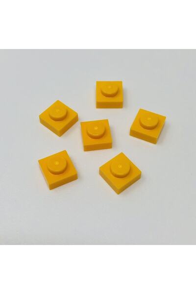 LEGO لوحة أصلية مخصصة لإكسسوارات Moc مقاس 1 × 1 من الطوب المسطح باللون البرتق...
